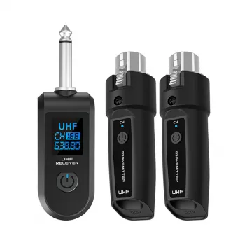 XLR to Wireless: UHF Plug-On Mic Transmitter & Receiver