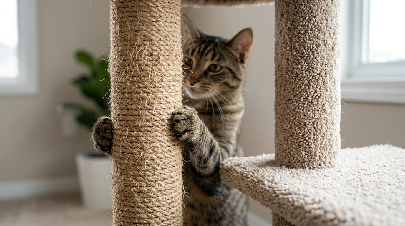 Carpet vs Sisal Cat Trees: What Cats Prefer