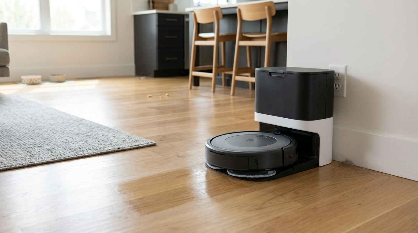 Self-Emptying Robot Vacuum Mop for Low-Maintenance Floors