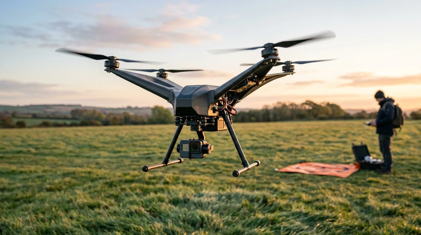 V-Coptr Falcon Bi-Copter: 4K Gimbal Drone Explained
